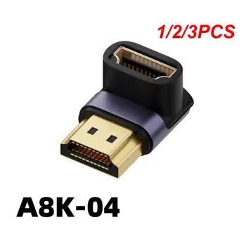 1/2/3KS kompatibilný s HDMI Samec Na HDMI kompatibilné Žena Adaptér 90 Stupňov 270-Stupňový Uhol Extender Kábel Converter pre HDTV