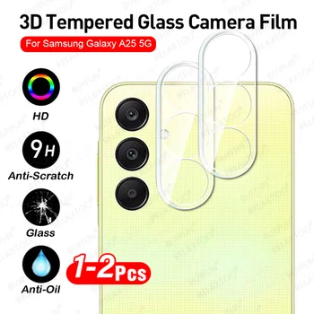 1-2ks 3D Zakrivené Jasné, Fotoaparát Protector Samsung Galaxy A25 Späť Objektív Sklo puzdro Pre Samsung A05s A05 A15 4G A35 A55 5G