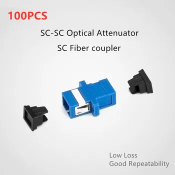 100KS Nízke Straty SC-SC optický adaptér Simplex príruby SC UPC spojka SC na SC Konektor Optický Príruby Tlmiča 0.2 dB