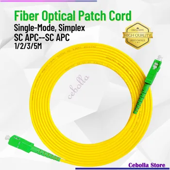 10pcs/veľa SC/APC Optický Patch Kábel 1/2/3/5m Jumper Jednom Režime SimplexSC APC SM Simplex 3.0 mm FTTH