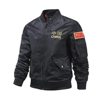 2024Spring Letec Mužov Baseball Jacket Vojenský Kabát Streetwear Muži Móda Bežné Čínske Výšivky Bunda Slim Coats Nadrozmerná