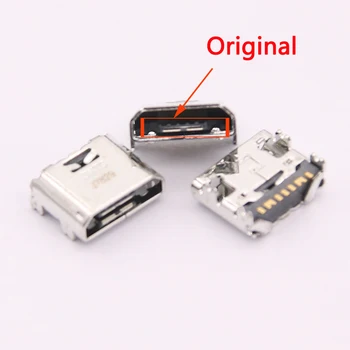 20pcs 7Pin Micro USB konektor na pripojenie Nabíjačky Konektor Nabíjacieho Portu Pre Samsung Galaxy Tab E T560 T561 Kartu A T280 T285 T580 T585 P580 T375 T377
