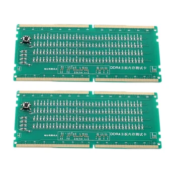 2X DDR4 Test Karty, Pamäte RAM, Slot Von LED Ploche základnej Dosky, Oprava Analyzátora Tester