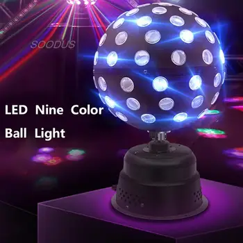 50W 9 farieb Fáze LED Laserové Svetlo Projektora DJ, Disco Ball Bar Club Party Dance Svadobné Účinok Zobraziť Lampa DJ, Disco Party Stage