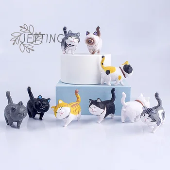 9 Ks/set Mini Syr Bell Cat Home Garden Bonsai Miniatúrne Dekorácie Darček Roztomilý Micro Krajiny Mačiatko Miniatúrne Remeslá
