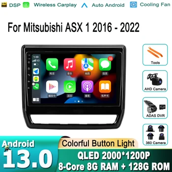 Android 13 Č 2din 2 din dvd Pre Mitsubishi ASX 1 2016 - 2022 Pravej strane vodiča autorádio Multimediálne Video Prehrávač, Navigácia GPS