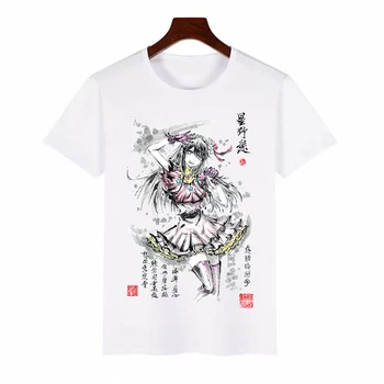 Anime T-Shirts Oshi Č. Ko Atrament umývanie maľovanie Vytlačené T Shirt Streetwear Muži Ženy Móda Krátky Rukáv T Shirt