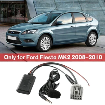 Auto Bluetooth Modul AUX Audio MIC Pre Ford Fiesta MK2 roky 2008-2010 Rádio Stereo Aux kábel Kábel Adaptéra Bezdrôtovej