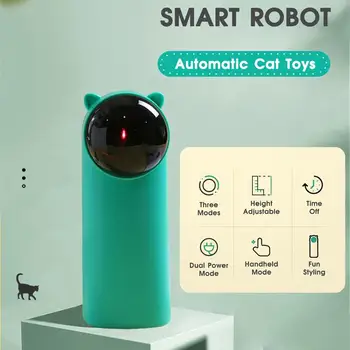 Automatické Mačka Teaser LED Červený Laser Indoor Cat Cat Hračka Pet Smart Dráždiť Pet Laser Teaser Interaktívne Svetlo Cat Hračka Pet Cvičenie