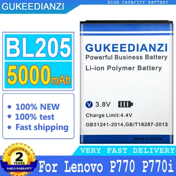 BL205 5000mAh Vysokou Kapacitou Mobilný Telefón Batéria Pre Lenovo P770 P770i Smartphon Batérie 