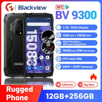 Blackview BV9300 Robustný Telefón, 12 GB 256 GB,15080mAh,Smartphone, G99, 6.7