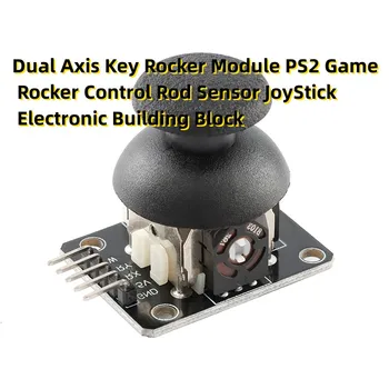 Dual Osi Tlačidlo Rocker Modul PS2 Hry Rocker Kontroly Rod Senzor Ovládač Elektronické Stavebný kameň