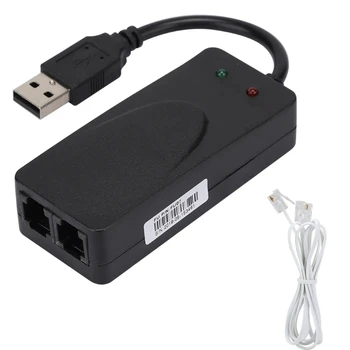 Fax Modem Single/Dual Port USB2.0 56K Externý Modem pre Win 7 8 10 XP USB Modem JIAN