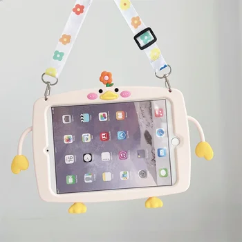 Funda Apple iPad Vzduchu 3 2019 10.5 Air3 3. Gen Karikatúra Holka Mäkký Silikónový Prípad Tabletu Dieťa Shockproof Stojan Ochranný obal, Kryt