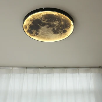 Kreatívne Mesiac PVC Led Stropné Svetlá Obývacia Izba Okrúhle Nástenné Stropné Svetlá Art Decor, Spálne, Kúpeľne, Led Stropné svietidlo Stmievateľné