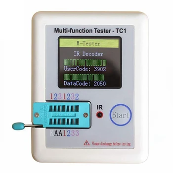 Multi-Funkčné Tester,LCR-TC1 Tranzistor Tester TFT Dióda Triode Kapacita Meter NPN PNP MOSFET,Pocke Farebný Displej