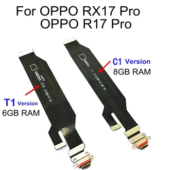 Nabíjačku USB Nabíjací Port Konektor Doku Rada Flex Kábel Pre OPPO RX17 R17 Pro Mikrofón Rada Náhradný Diel