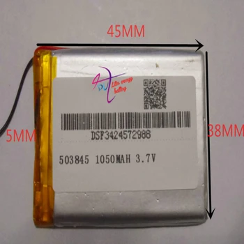 najlepšie batérie značky Veľkosť 503845 3,7 V 1050mah Lítium-polymérová Batéria s Ochranou Rada Pre GPS, Bluetooth, Digitálny Produkt Zadarmo