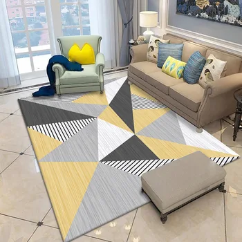 Nordic obývacia izba koberec je moderný a zmluvne spálni koberec trojuholník vytlačené kobercov a podlahových ROHOŽÍ, kúpeľňa dvere mat