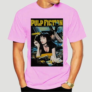 Nové Letné Módy 100% Bavlna tričká Pulp Fiction Plagát 1994 Quentin Tarantino Grafické Streetwear 5XL Muži