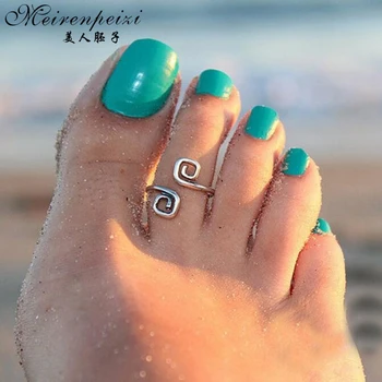 Nové Módne Pláži Nohy Krúžok Unikátne Vinobranie Strieborné Nohy Prstene Pre Ženy Šperky Pre Ženy Bijoux Retro Šťastie Číslo 8 Krúžok