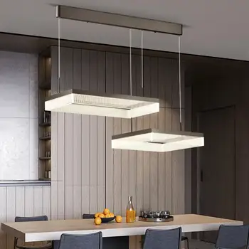 Nový Štýl Akryl Prívesok Svetlá LED, Jedáleň, Obývacia Izba Pozastavenie Svietidlo Kuchyňa Jedálenský Stôl Lampa Námestie Kreatívneho Osvetlenia