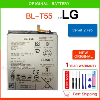 Originálne Náhradné Batérie BL-T55 4500mAh Batéria Pre LG Zamat 2 Pro BL T55 Mobilného telefónu, Batérie+Bezplatné Nástroje +Trať kód
