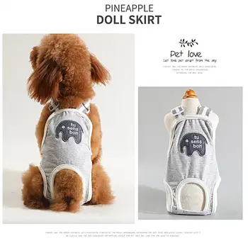 Pes Fyziologické Nohavice S Uväzovaním Za Krk Dizajn Pet Menštruačné Nohavice Cute Elephant Tlač Psa Menštruácie Krátky