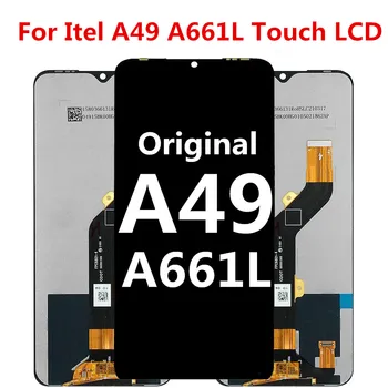 Pôvodné 6.6 palca Na Itel A49 A661L dotykový LCD Displej Dotykový Displej Digitalizátorom. Náhradné