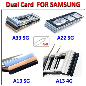 Pôvodné Duálnej Karty SIM Kartu SD Kartu čip zásuvky, Držiak na Náhradný Adaptér Pre Samsung Galaxy A13 A22 4G A13, 5G + Pin