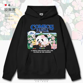 Pôvodné Roztomilý Zábava Panda Kvet, Ovocie Lai Spieva Hakimi mens hoodies pre mužov pánska streetwear módy pánske jesenné zimné oblečenie