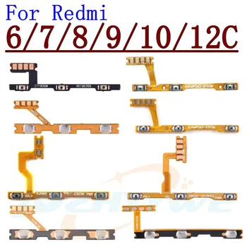 Pôvodný Pre Xiao Redmi 12C 10C 10 10A 10X 9 9T 9C 9A 7 8 8A 7A 6 Pro 6A Bočné Tlačidlo Tlačidlo Prepínanie Objem Energie Na Vypnutie Flex Kábel