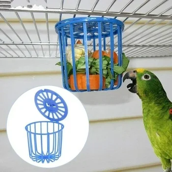 Roztomilý Vták Papagáj Feeder Klietky Ovocia, Zeleniny Držiteľ Klietky Príslušenstvo Závesné Košíky Kontajner Hračky Pet Vták Dodávky