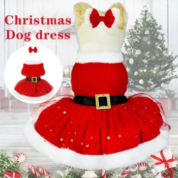 Santa Red Dog Sukne Psa Kostým Kabát Zimný Pet Kostým Mačka Yorks Pomeranian Pudel Bišonika Strom, Bradáče Psa Kostým sukne