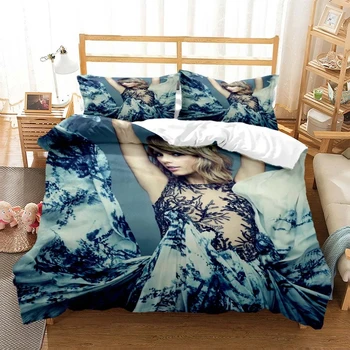 Speváčka Taylor Swift Posteľná Bielizeň Nastaviť Chlapci Dievčatá Twin Queen Size Perinu Obliečka Na Vankúš Posteľ Deti, Dospelých Módnych Domov Textileextile