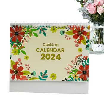 Stolový Kalendár 2024 Stolový Kalendár Ornament Postaviť Kalendár Dekor Stolový Kalendár
