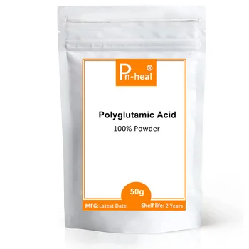 Supply50-1000 g Polyglutamic Kyselinu, Prášok,PGA pre Pokožku, Hydratačný a Zubov Inhibujú Melanínu,Poly-L-glutamová