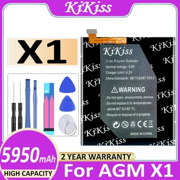 X 1 5950mAh Náhradné Batérie AGM X1 Batterij + Bezplatné Nástroje